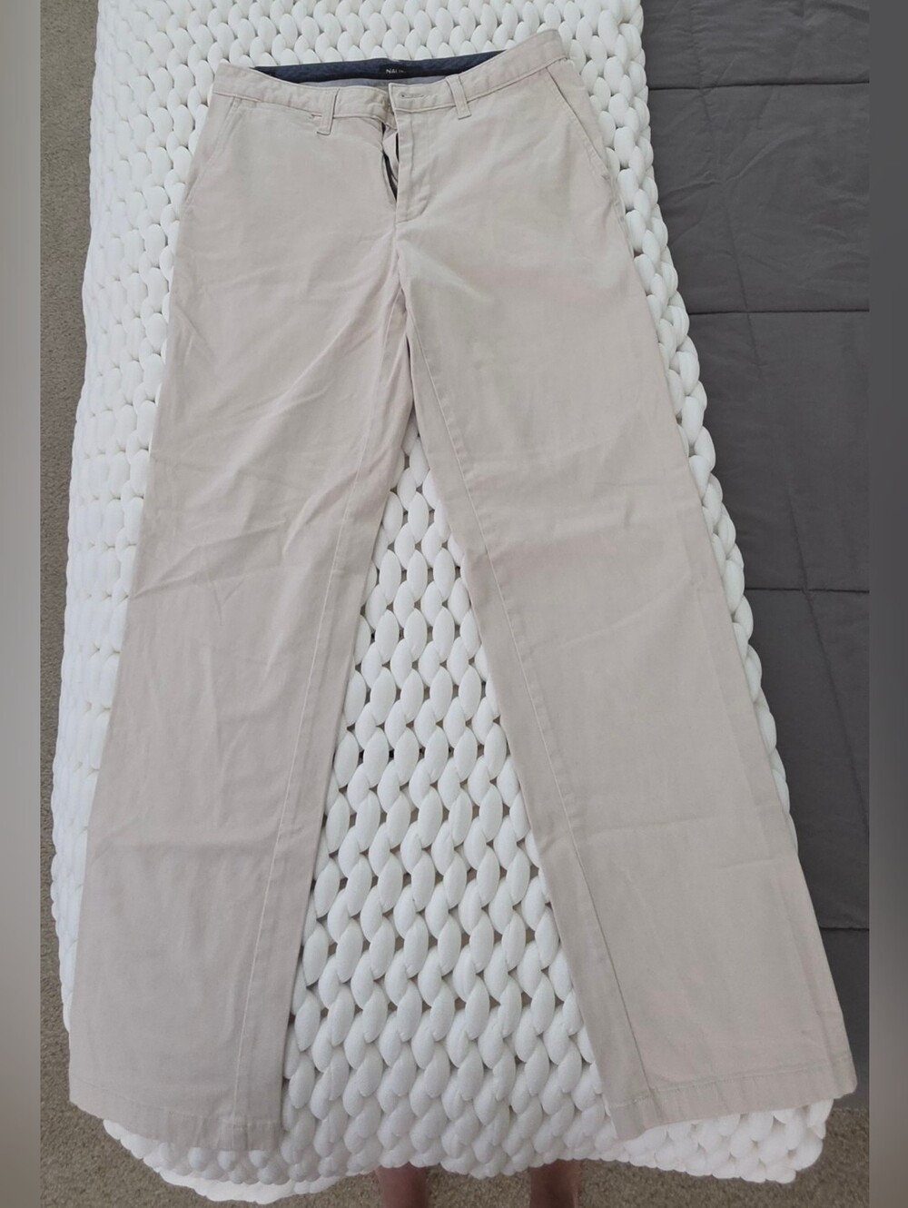 Men's Classic Straight Chino Pants in Light Khaki